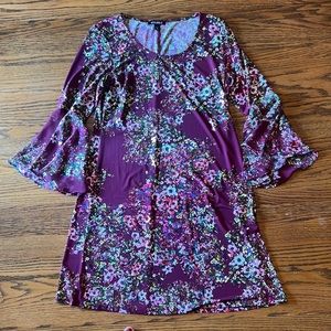ROZ & ALI FLORAL DRESS